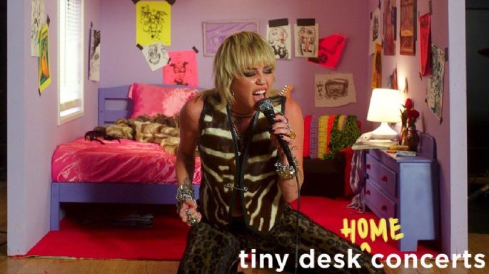 Miley Cyrus ofrece un INCREÍBLE concierto en Tiny Desk (VIDEO)