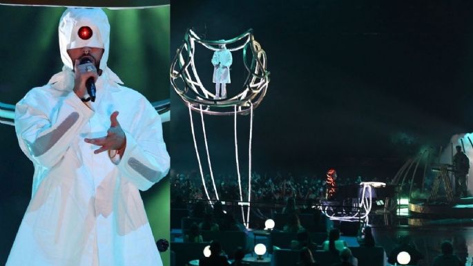 Bad Bunny muestra su lado otaku y rinde homenaje al anime 'Evangelion' en los AMAS 2021