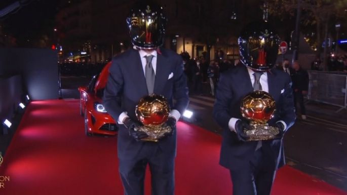 ¿Daft Punk regresa? confunden al icónico dúo con pilotos de Fórmula 1 en el Balón de Oro 2021