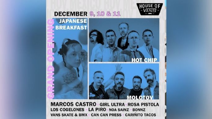 House Of Vans 2021: ¿Cómo registrarte para los conciertos de Molotov, Japanese Breakfast y Hot Chip?