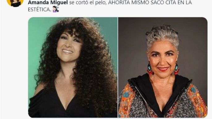 Amanda Miguel muestra su radical cambio de look y los MEMES la chulean