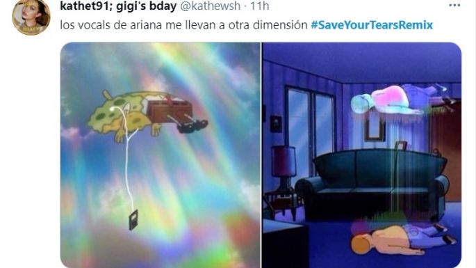 Ariana Grande y The Weeknd protagonizan los mejores MEMES con el remix de 'Save Your Tears'