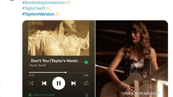 Taylor Swift libera su versión de 'Fearless', y los MEMES llenan las redes con lágrimas