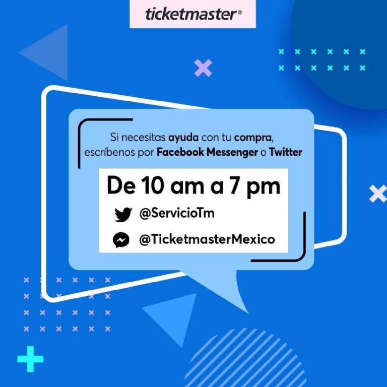 Este es el contacto y el teléfono de Ticketmaster para cualquier duda de un evento