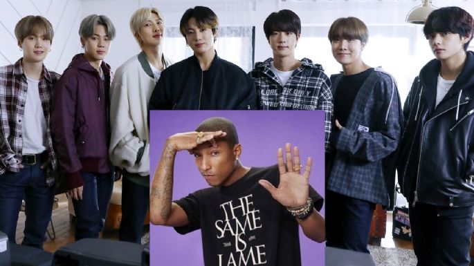 Pharrell revela colaboración secreta con BTS y se declara ARMY