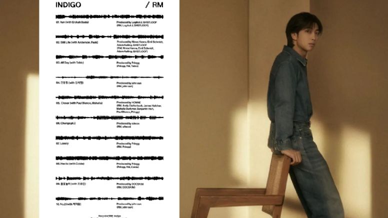 RM libera tracklist de 'Indigo', las canciones para conocer a sus artistas colaboradores