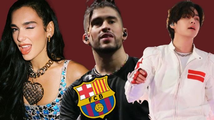 Gracias a Spotify Bad Bunny, BTS y Dua Lipa estarían en las playeras del Barcelona | FOTOS