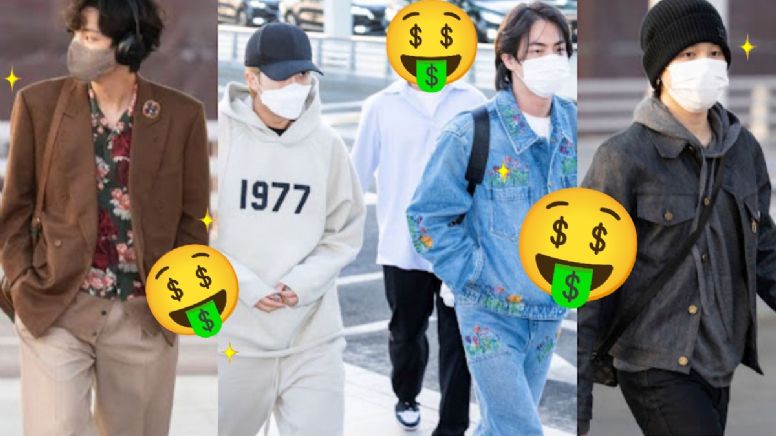La millonaria cantidad de dinero que BTS portó en sus outfits del aeropuerto