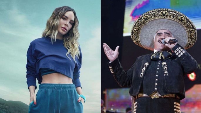 Belinda hace homenaje a Vicente Fernandez en España | VIDEO