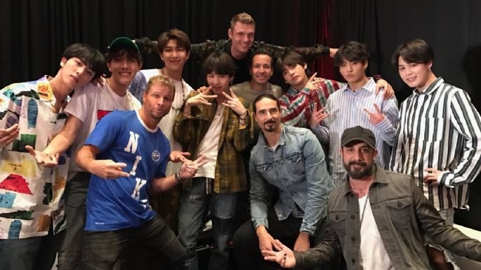 BTS y Backstreet Boys hicieron historia al protagonizar la mejor foto de todos los tiempos