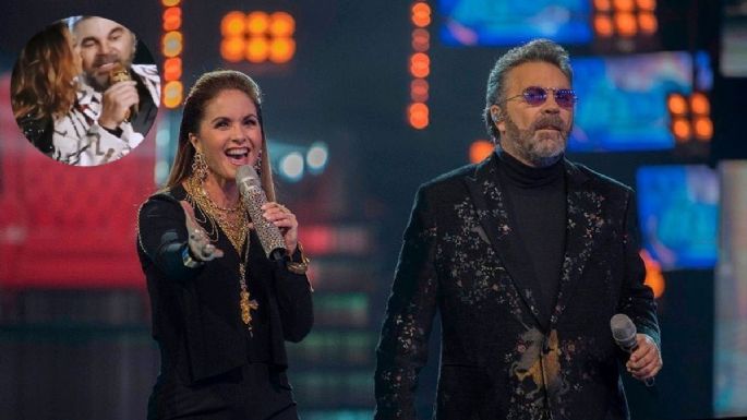 Lucero besa a Mijares en pleno concierto y así reaccionó el cantante | VIDEO