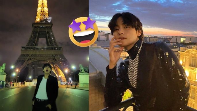 8 fotos de V de BTS en París que necesitas en tu colección de boyfriend material