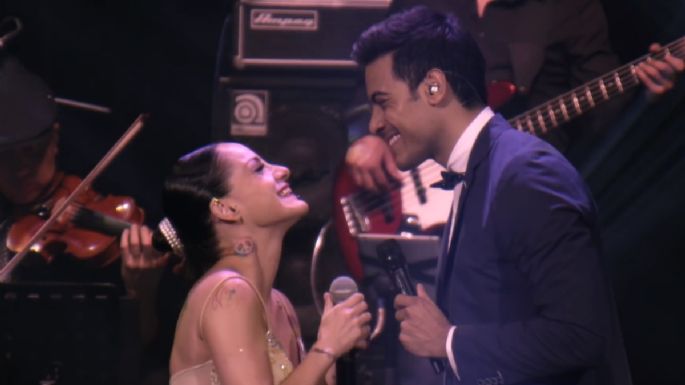 Lolita Cortés y Carlos Rivera enamoraron a todos cuando cantaron a la Bella y la Bestia