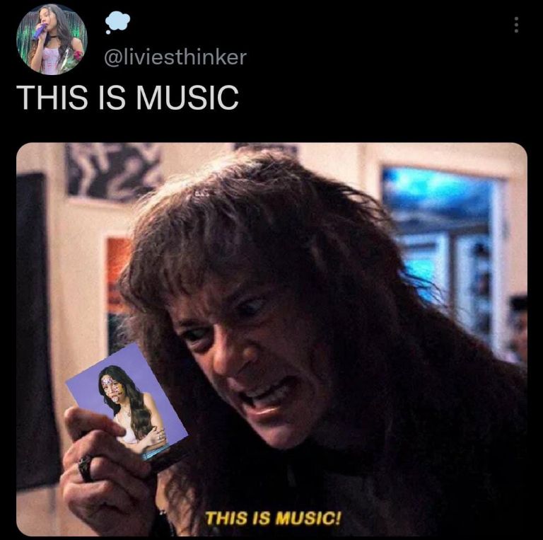 Meme stranger things Eddi this is music Iron Maiden