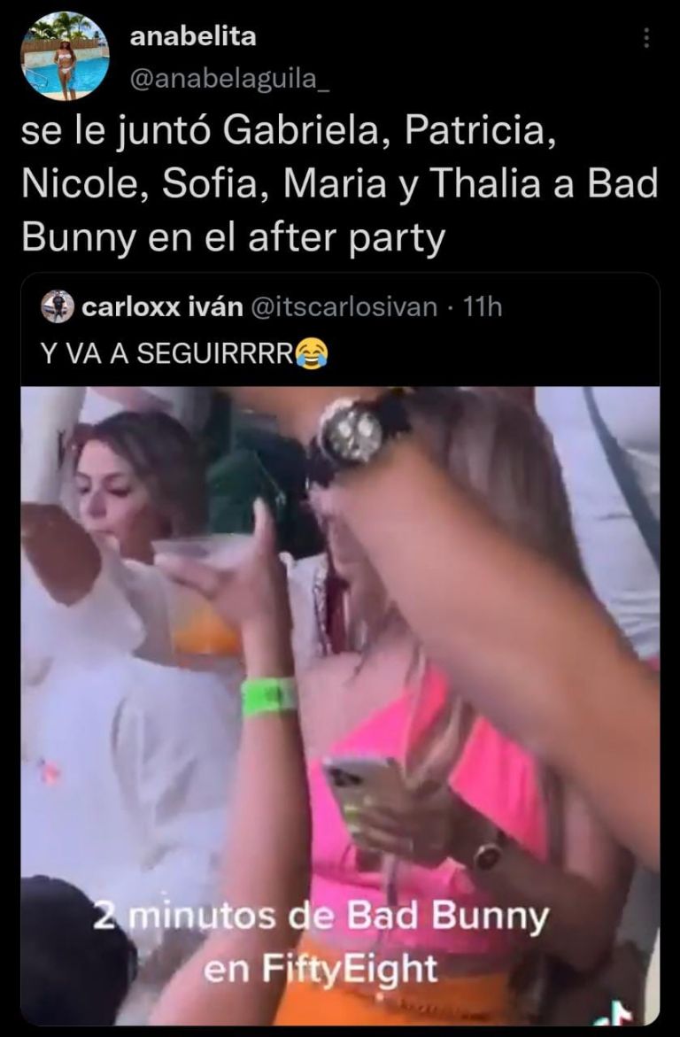 Bad Bunny Gabriela Berlingeri relación novios beso