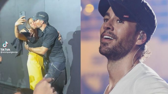 Enrique Iglesias besa en la boca a una fan y genera polémica