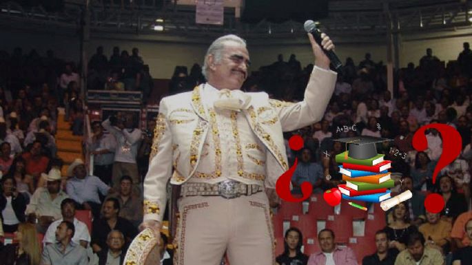 ¿Qué estudió Vicente Fernández? este fue su grado de estudios