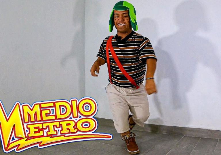 Al parecer a Florinda Meza no le gustó que Medio Metro se vistiera como El Chavo del Ocho