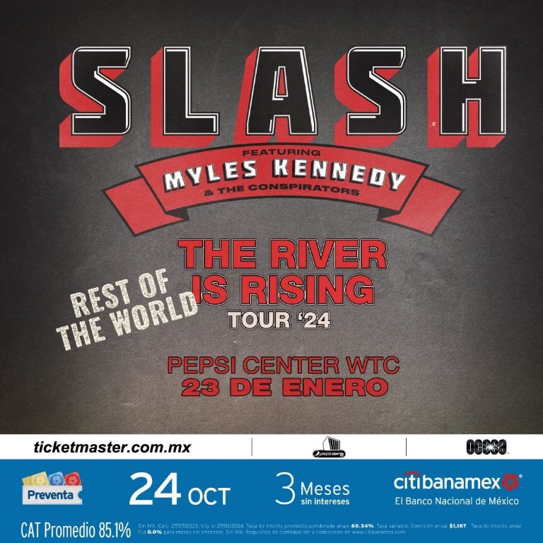 Checa cuál es el precio de los boletos para el concierto de Slash en México