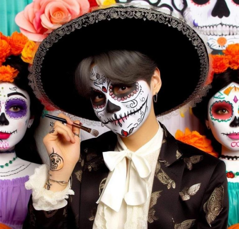 dia de muertos bts como catrines 