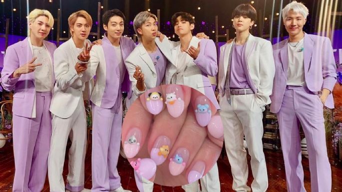 Manicura ARMY: 5 diseños de uñas cortas inspiradas en BT21