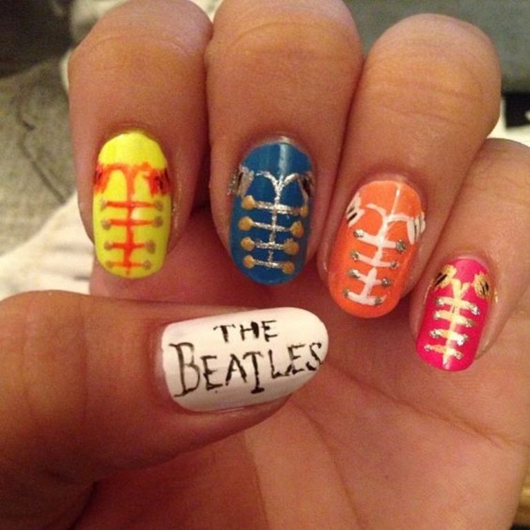 Estos diseños de uñas están inspirados en The Beatles