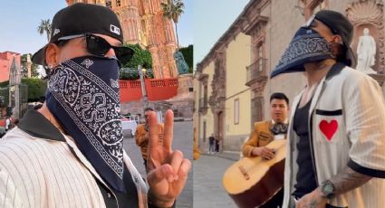 Así se escucha Maluma cantando mariachi en las calles de México