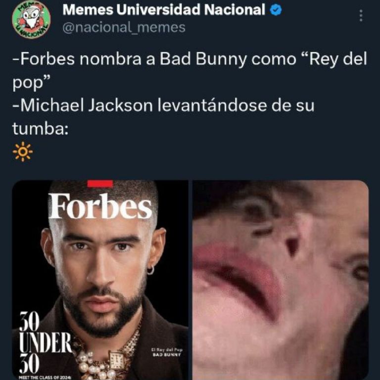 Bad Bunny Rey del Pop Forbes memes