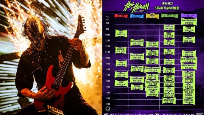 Hell and heaven 2023: horarios por escenario y bandas de hoy sábado 4 de noviembre