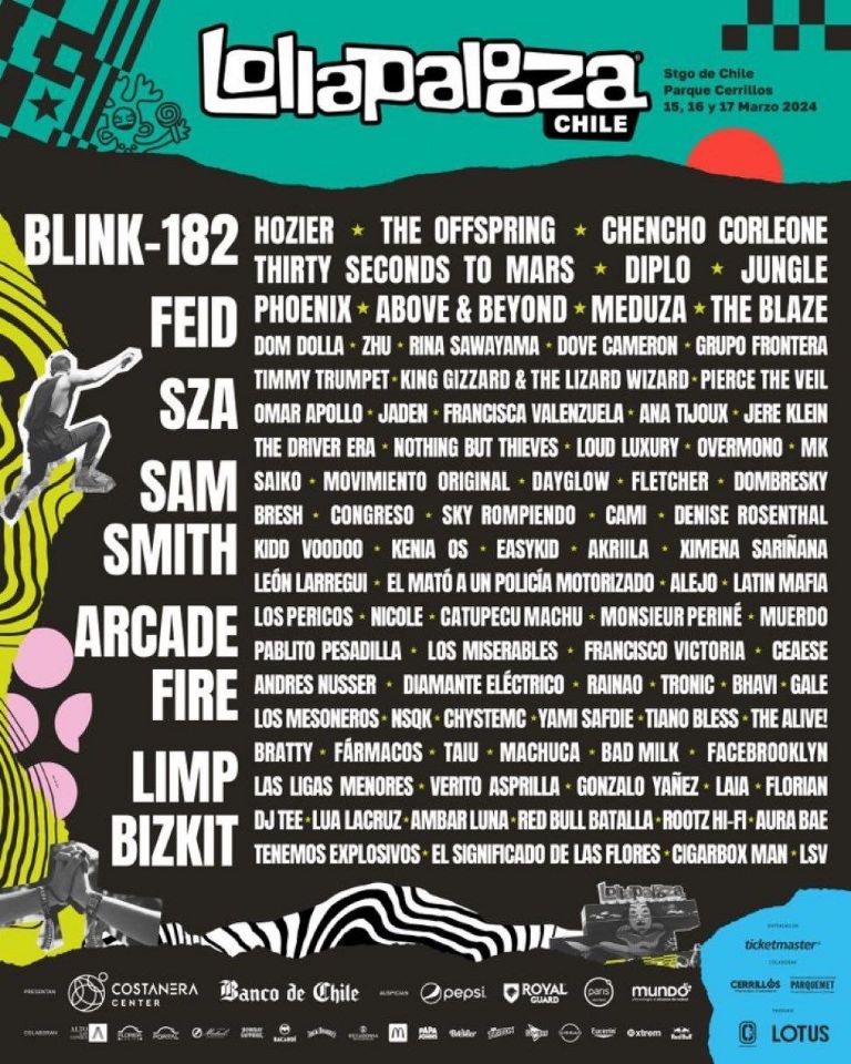 lollapalooza 2024 cartel completo fechas 