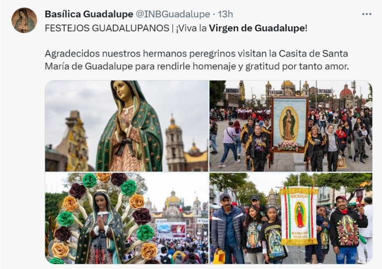 mañanitas virge de guadalupe 12 de diciembre