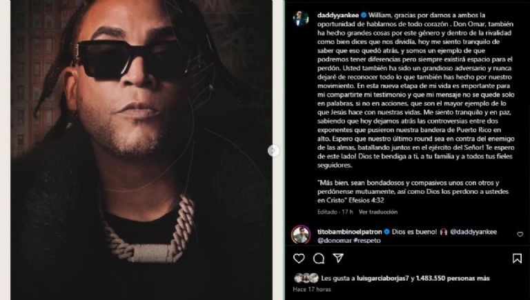 Daddy Yankee hace las paces con Don Omar después de años peleados
