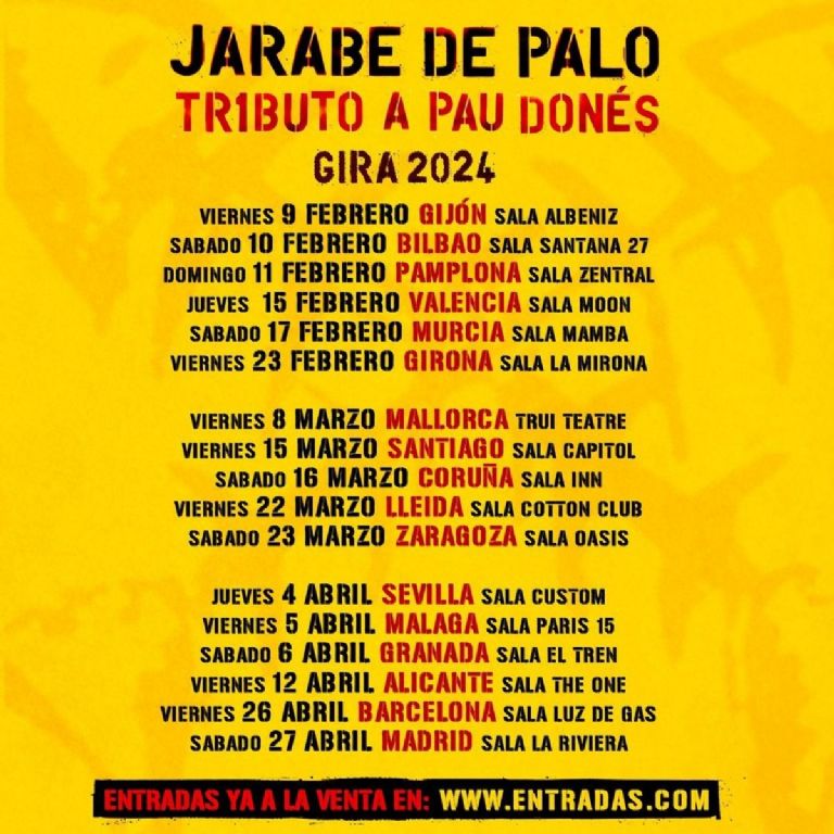 Jarabe de Palo 2024 fechas concierto México