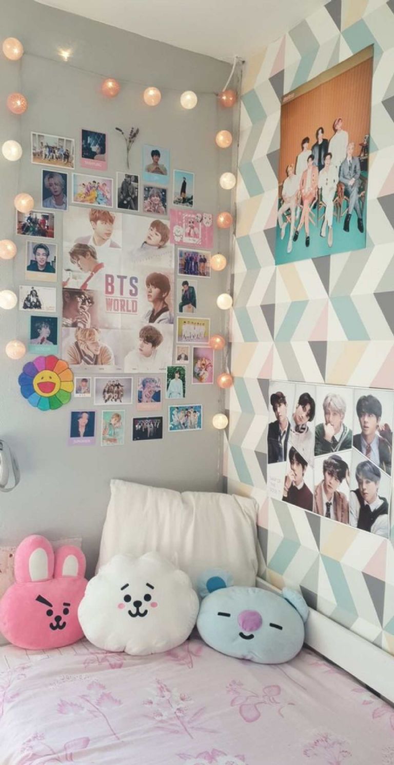 Puedes decorar bonito tu cuarto bonito de BTS si eres ARMY