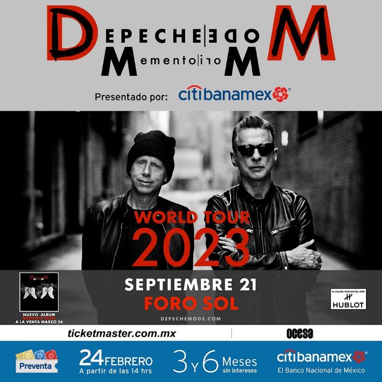 Checa el precio de los boletos para el concierto de Depeche Mode en México