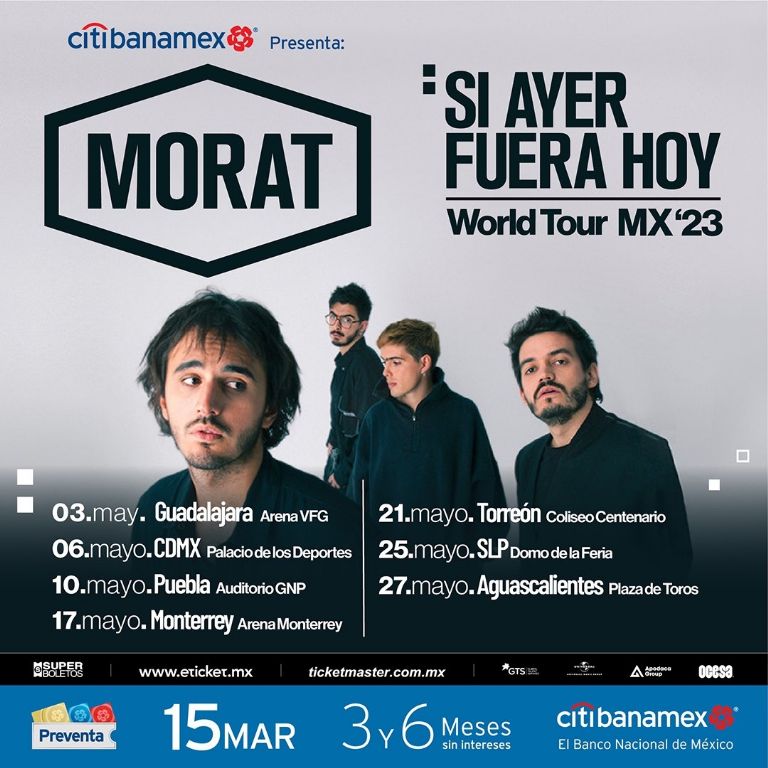 Morat en México fechas y boletos