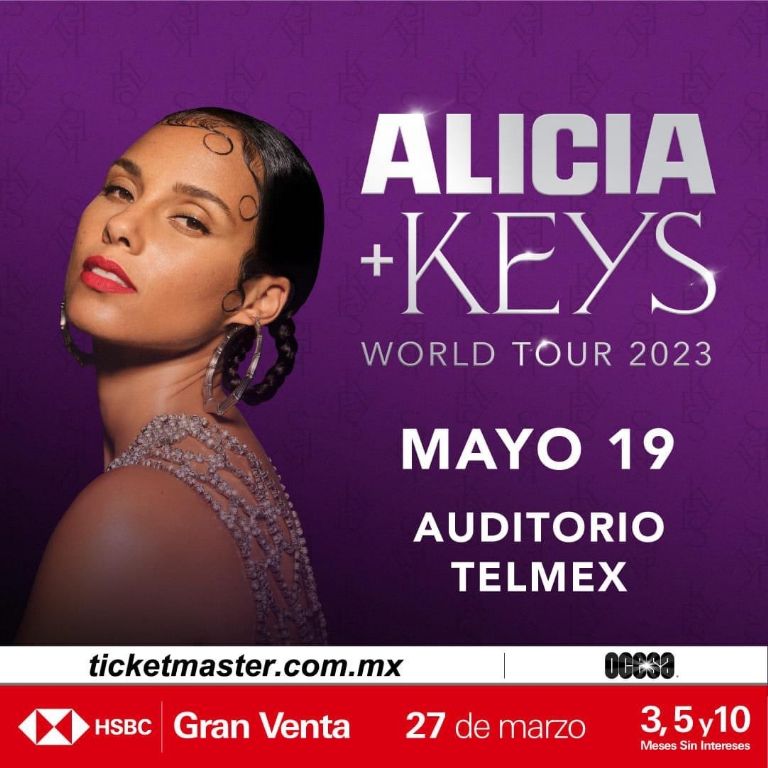 Alicia Keys llega a México con increíbles conciertos precio de los boletos