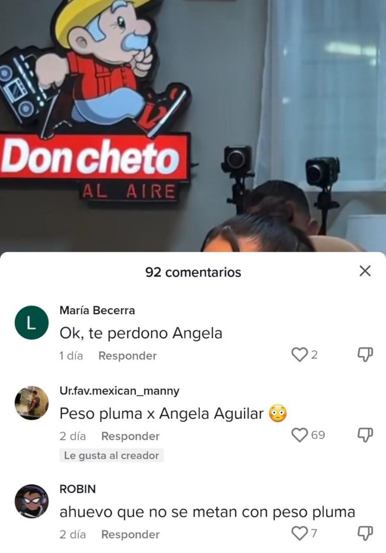 Ángela Aguilar no dudó y defendió a Peso Pluma