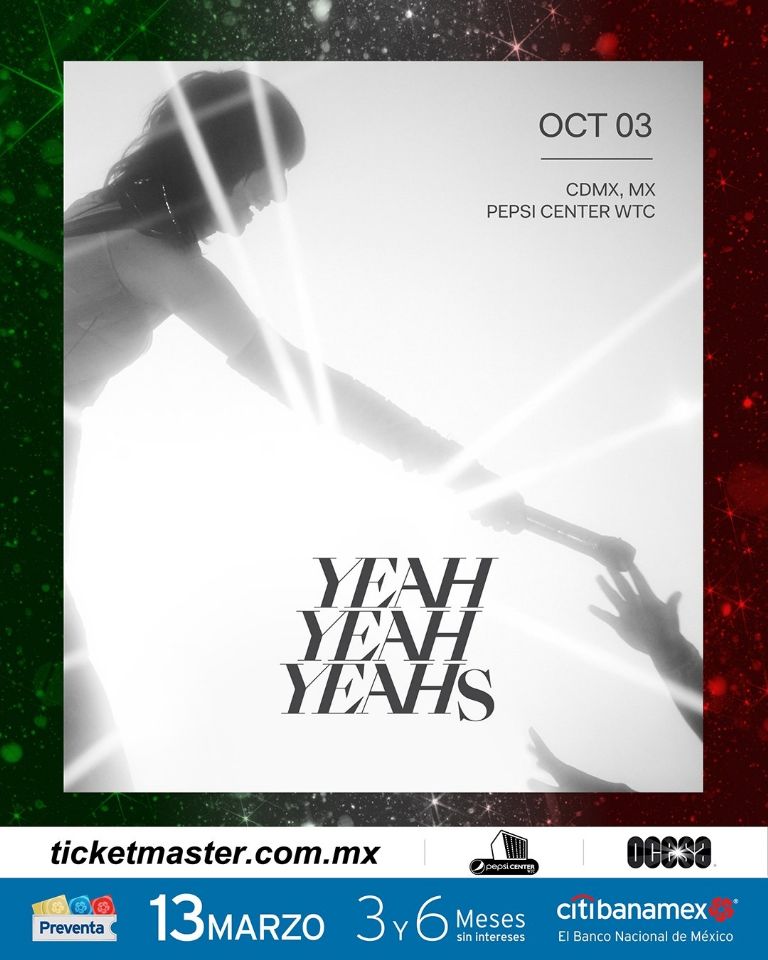 Fechas y precio de los boletos para concierto s de Yeah Yeah Yeahs en México