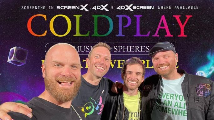 Coldplay llega con ‘Music Of The Spheres’ y su mensaje de amor a las salas de cine