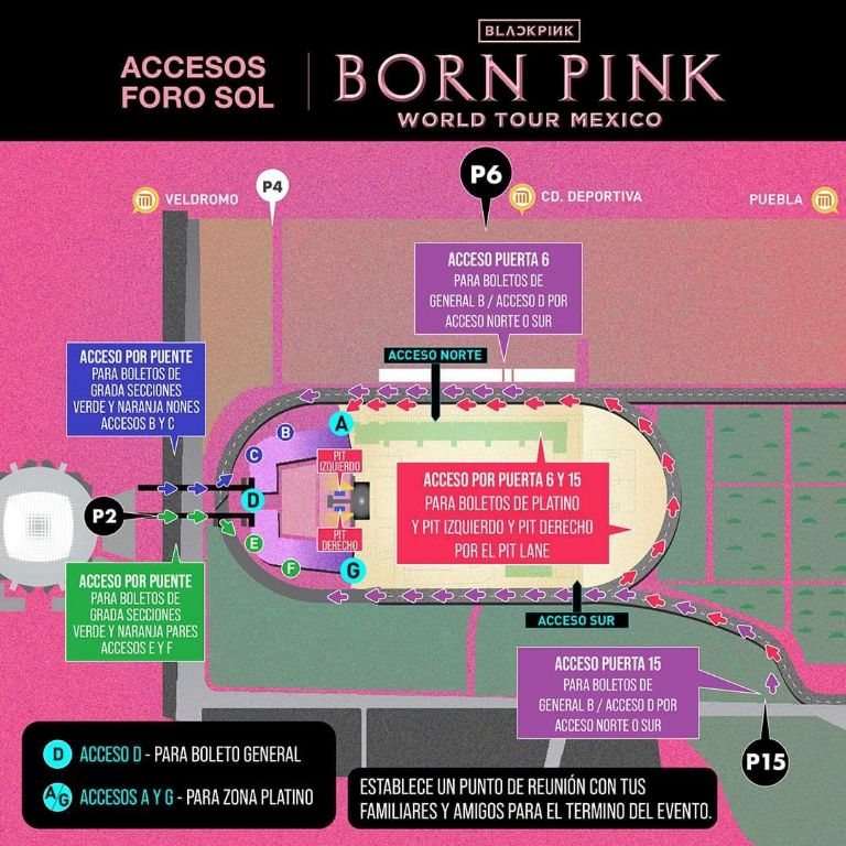 BLACKPINK México horarios setlist