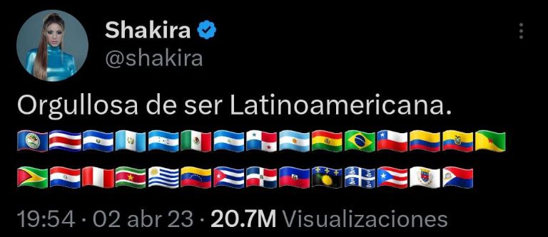 Shakira defendió a Latinoamérica de Piqué