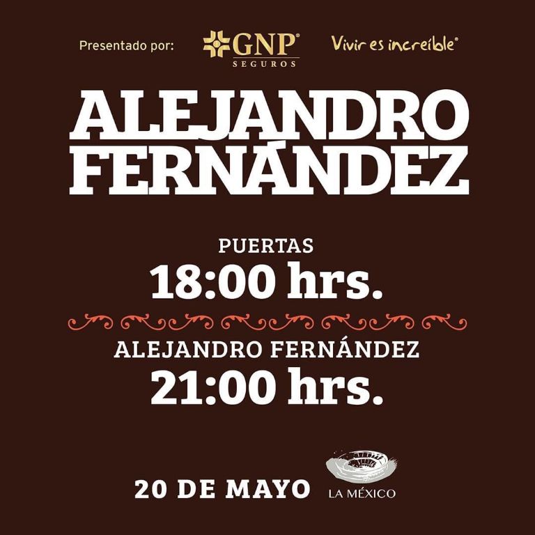 Alejandro Fernández setlist plaza de toros