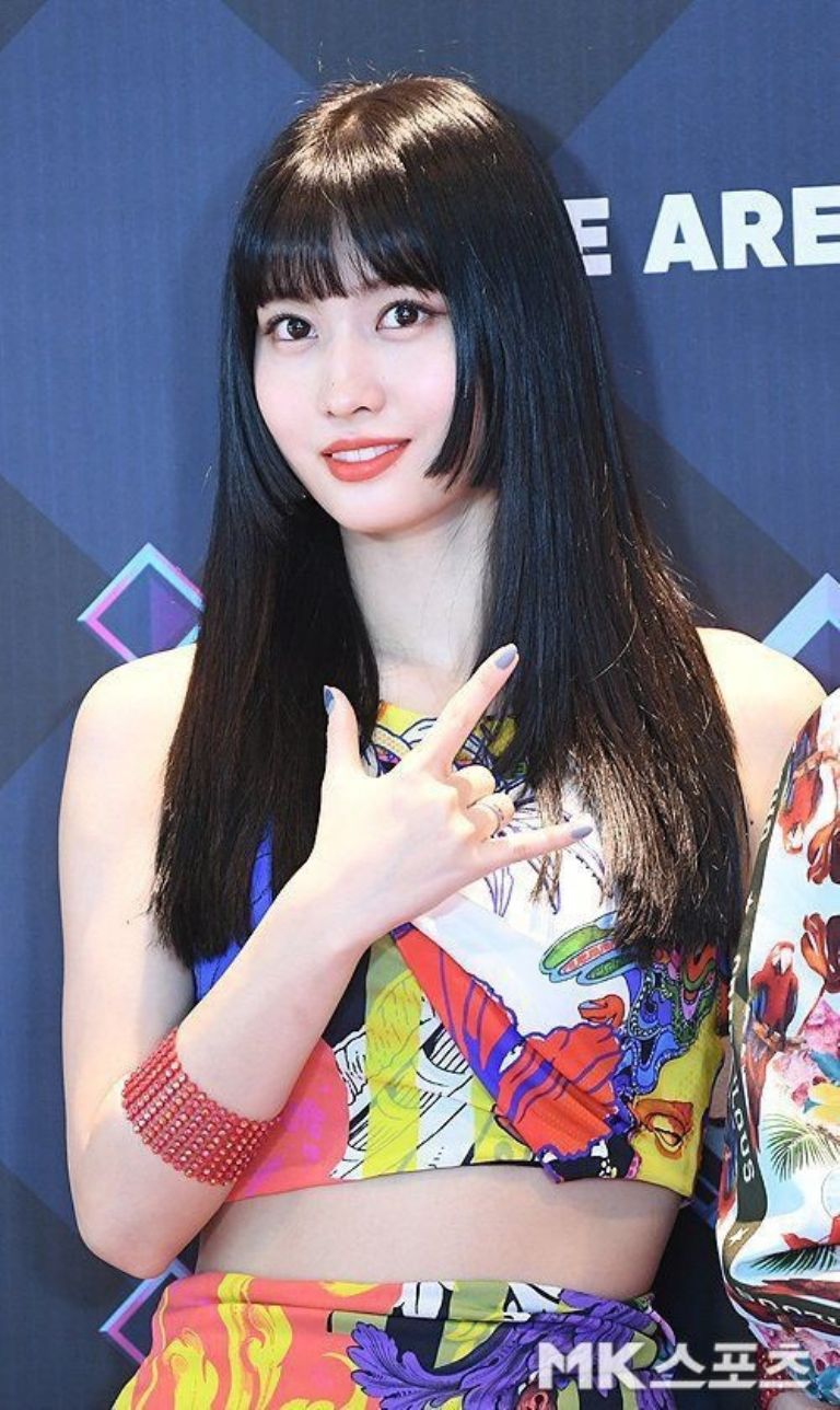 momo de twice corte de cabello tendencia k pop fotos 