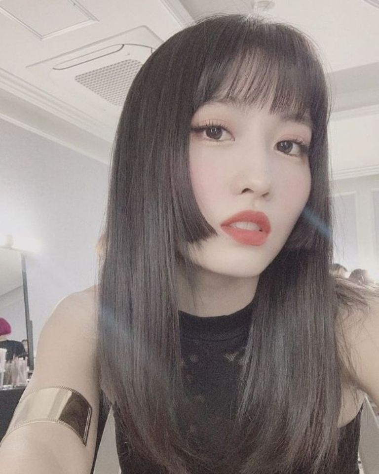 momo de twice corte de cabello tendencia k pop fotos