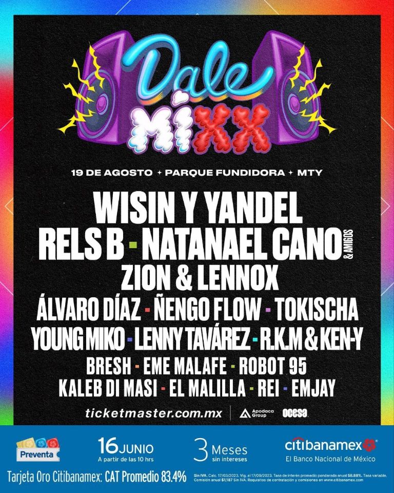 Dale Mixx 2023 precios fechas cartel