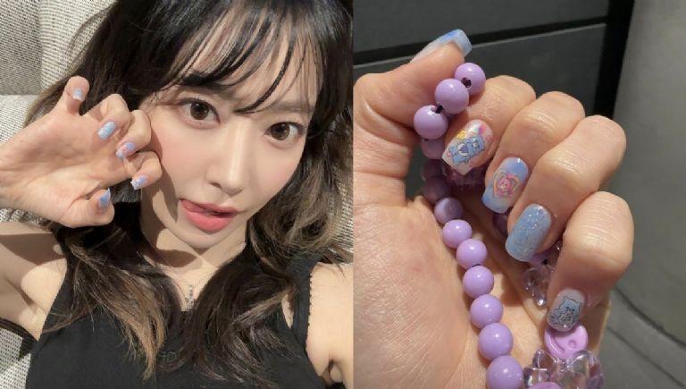 Sakura luce tiernas uñas en su cuenta de WeVerse