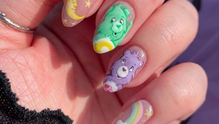 Uñas de ositos cariñositos inspiradas en Sakura