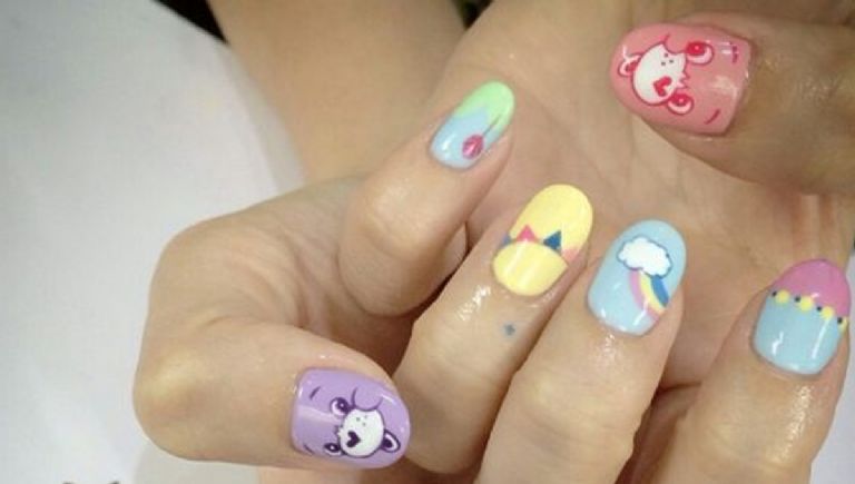 uñas de ositos cariñositos de Sakura 