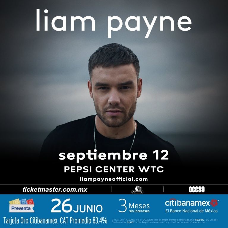 Liam Payne tendrá concierto en el Pepsi Center WTC de la CDMX y te decimos el precio de los boletos